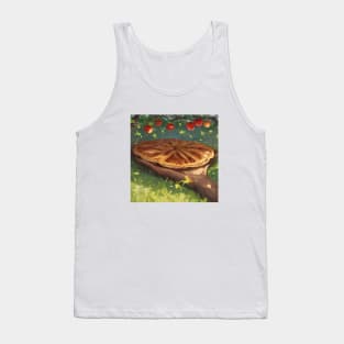 Apple Pie Vintage Slice Picture Art Beautiful Sweet Tank Top